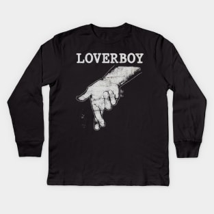 Loverboy Vintage Hand w Kids Long Sleeve T-Shirt